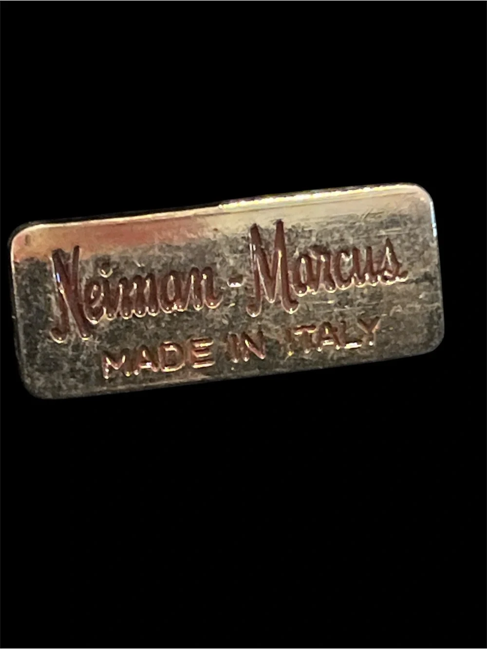 Vintage Neiman Marcus Gold Metal Minaudière Clutch